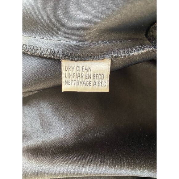 Evan Picone Black Midi Dress 4 Sheer Drop Waist Whimsigoth Fairy Grunge Hoco - Picture 11 of 11